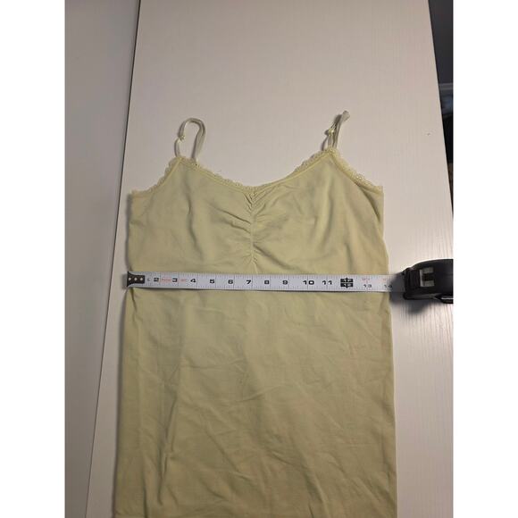 Victoria's Secret '13 Light Green Lace Tank Top Women's Size XL Scrunch Built in - Picture 3 of 5